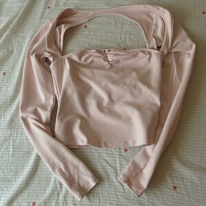 princess polly long sleeve open back top